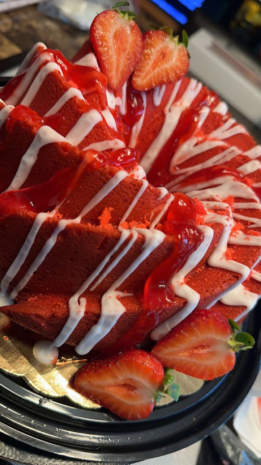 Strawberries & Cream Pound Cake